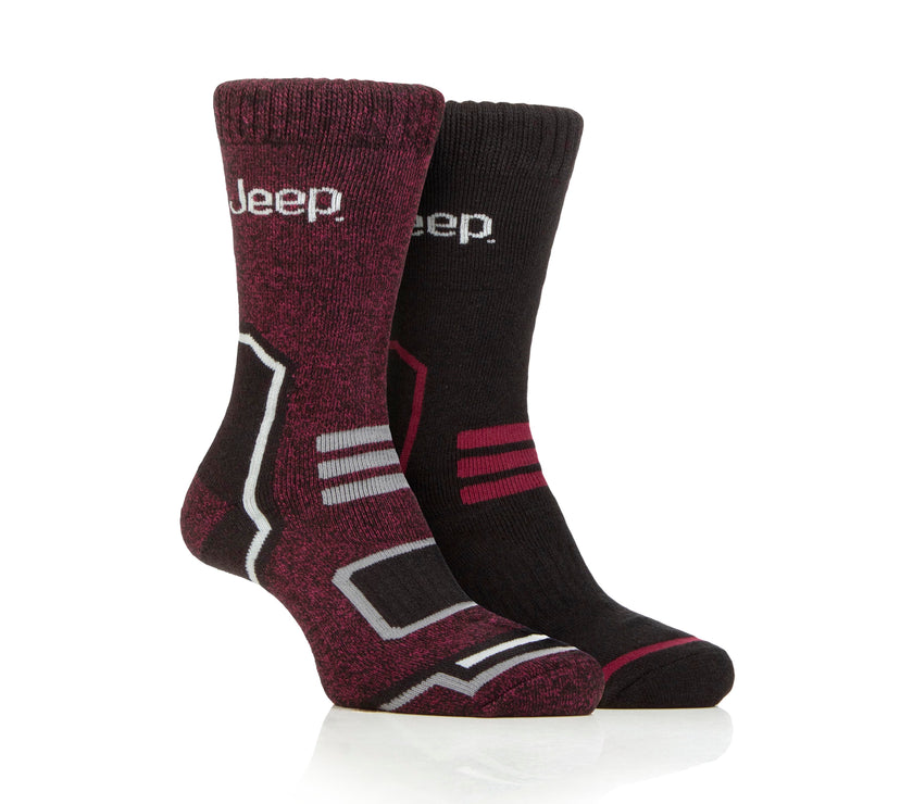 Men's 2 Pair Jeep Technical Thermal Boot Socks