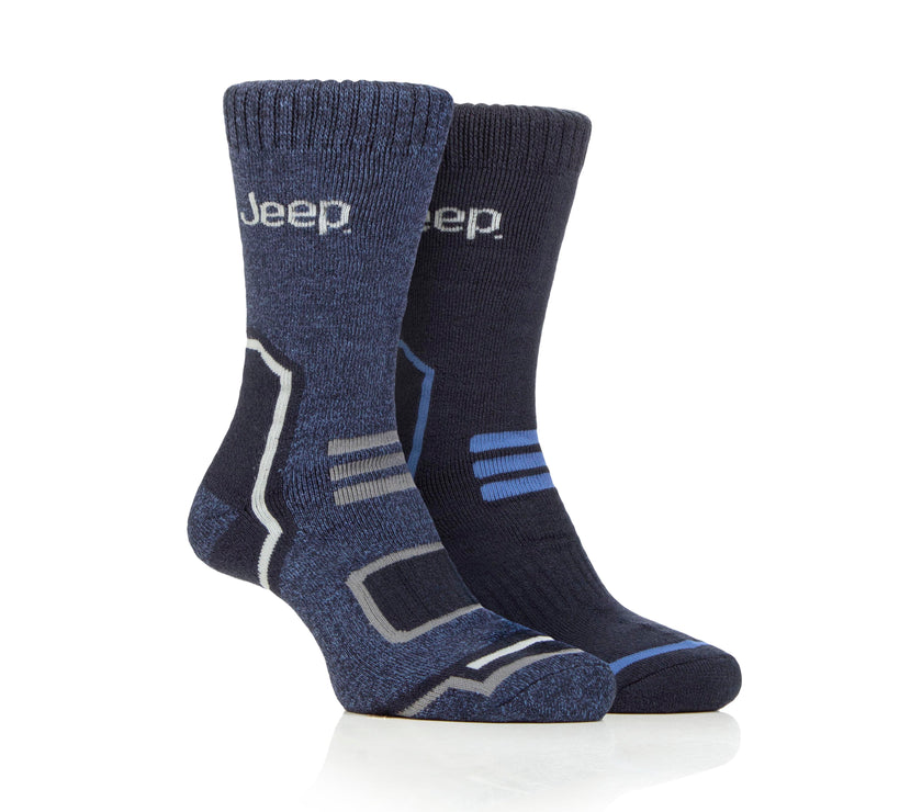 Men's 2 Pair Jeep Technical Thermal Boot Socks