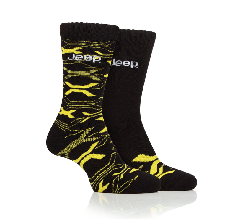 Men's 2 Pair Jeep Heavy Cushioned Bamboo Boot Socks