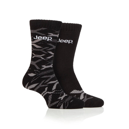 Men's 2 Pair Jeep Heavy Cushioned Bamboo Boot Socks