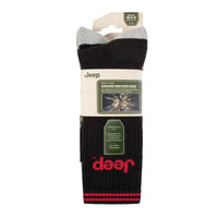 Men's 4 Pair Jeep Regenerated Cotton Crew Sports Socks