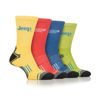 Men's 4 Pair Jeep Performance Technical Crew Sport Socks