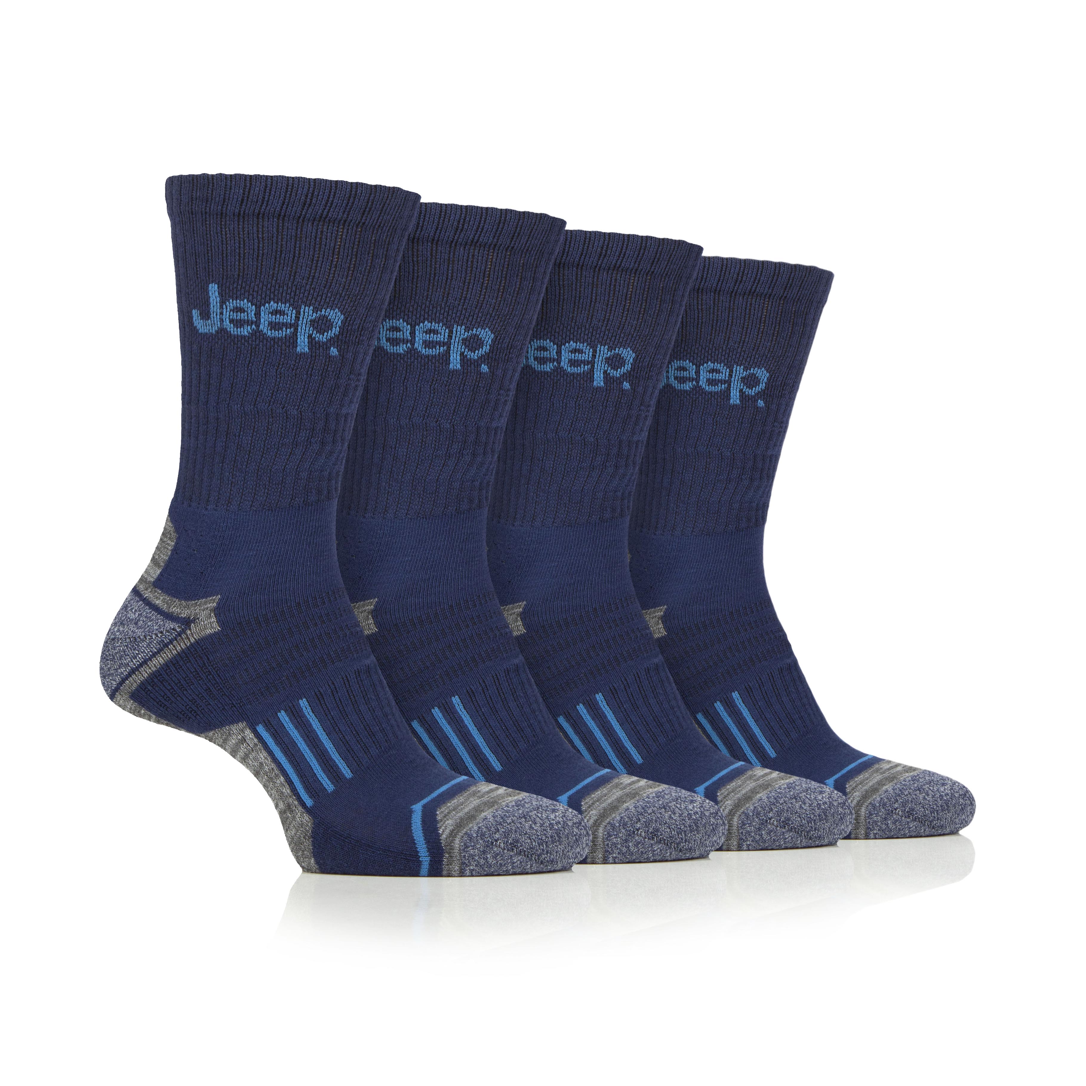 Men's 4 Pair Jeep Performance Technical Crew Sport Socks