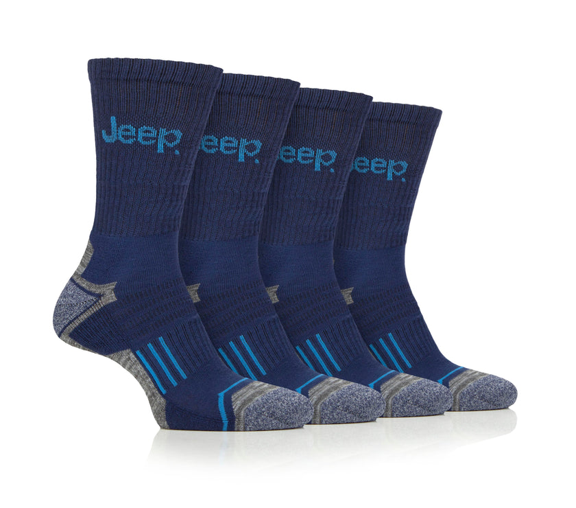 Men's 4 Pair Jeep Performance Technical Crew Sport Socks