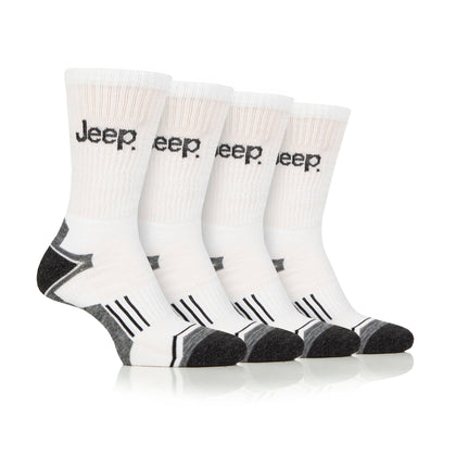 Men's 4 Pair Jeep Performance Technical Crew Sport Socks