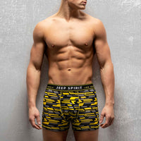 Men's 2 Pack Jeep Camo Printed Bamboo Fitted Trunks