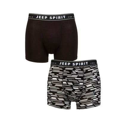 Men's 2 Pack Jeep Camo Printed Bamboo Fitted Trunks