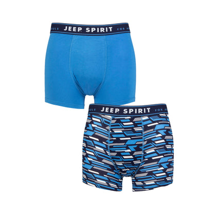 Men's 2 Pack Jeep Camo Printed Bamboo Fitted Trunks