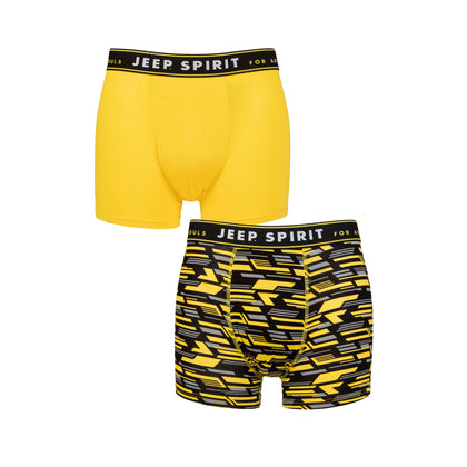 Men's 2 Pack Jeep Camo Printed Bamboo Fitted Trunks