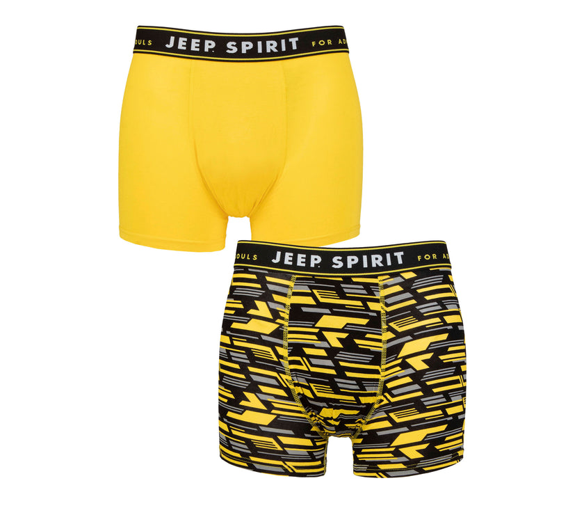 Men's 2 Pack Jeep Camo Printed Bamboo Fitted Trunks